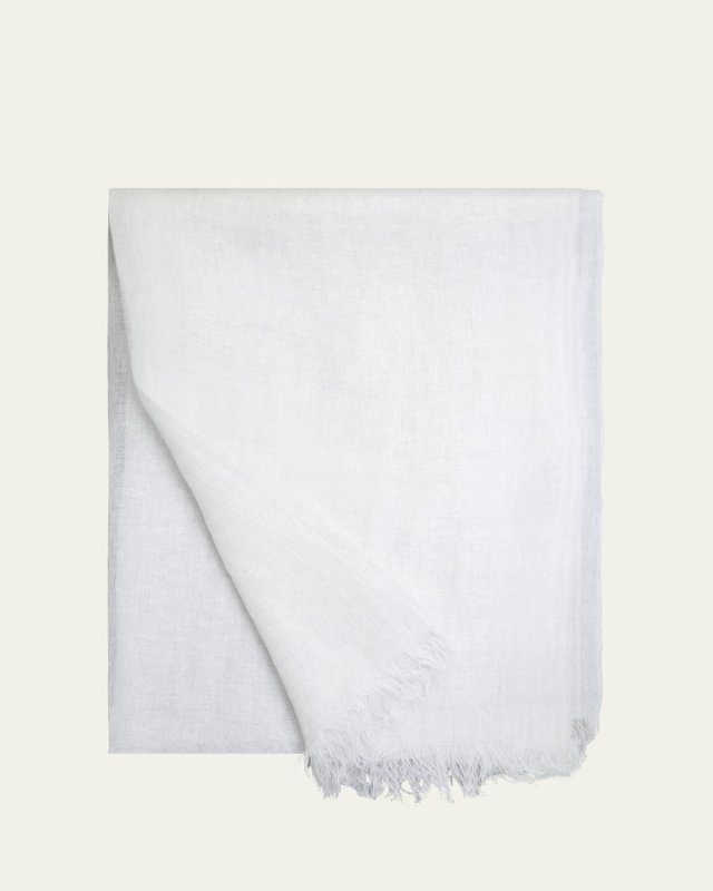 Laminated Linen Scarf, 79x28"